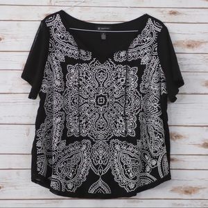 INC Embroidered Top